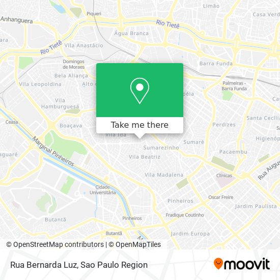 Rua Bernarda Luz map