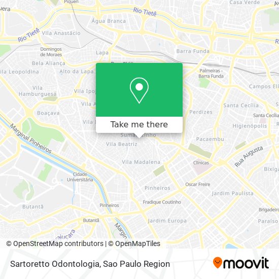 Sartoretto Odontologia map