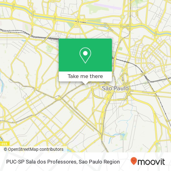 PUC-SP Sala dos Professores map