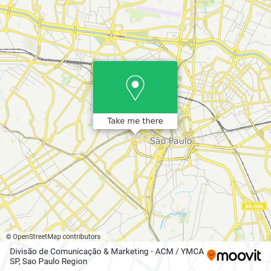 Divisão de Comunicação & Marketing - ACM / YMCA SP map