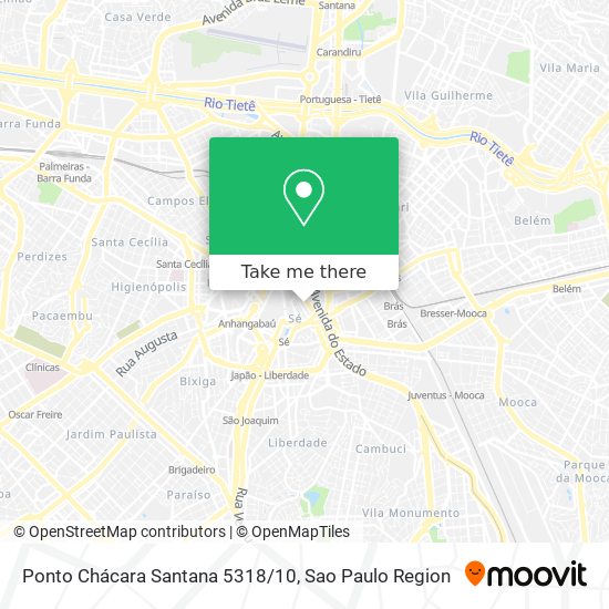 Mapa Ponto Chácara Santana 5318/10