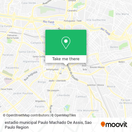 estadio municipal Paulo Machado De Assis map