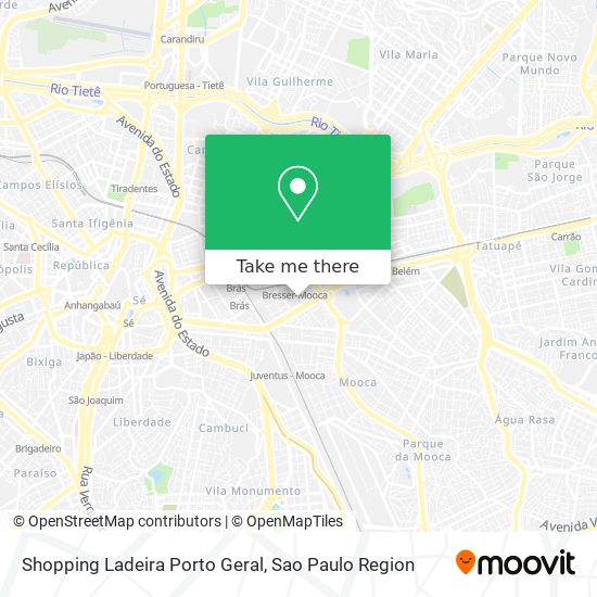 Mapa Shopping Ladeira Porto Geral