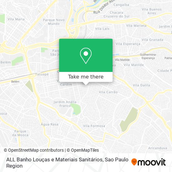 ALL Banho Louças e Materiais Sanitários map