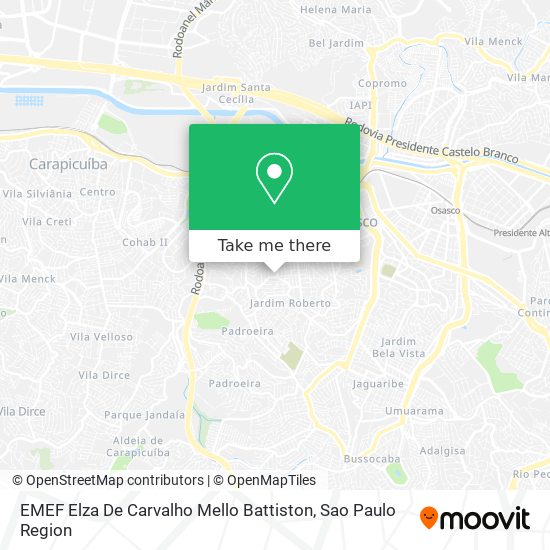 EMEF Elza De Carvalho Mello Battiston map