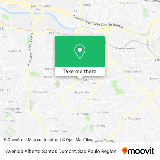 Avenida Alberto Santos Dumont map