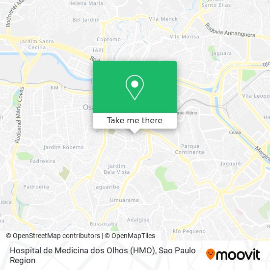 Hospital de Medicina dos Olhos (HMO) map