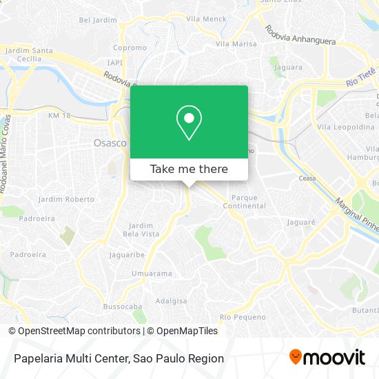 Mapa Papelaria Multi Center