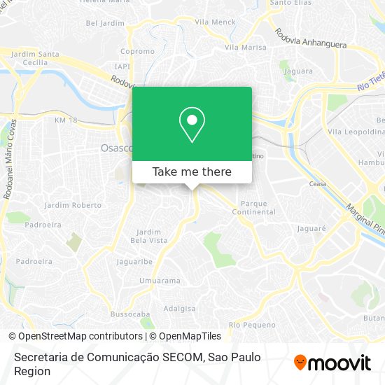 Secretaria de Comunicação SECOM map