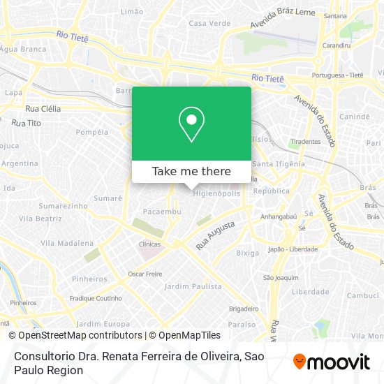 Mapa Consultorio Dra. Renata Ferreira de Oliveira