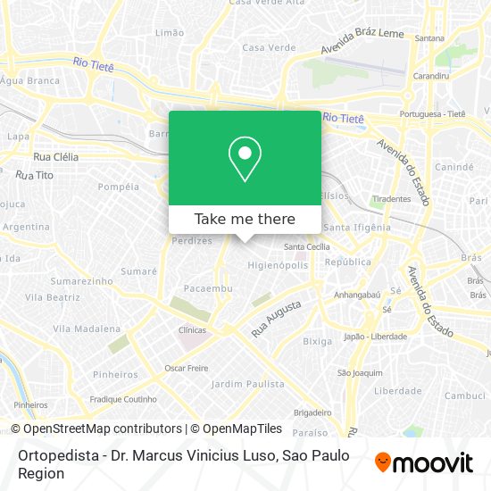 Ortopedista - Dr. Marcus Vinicius Luso map