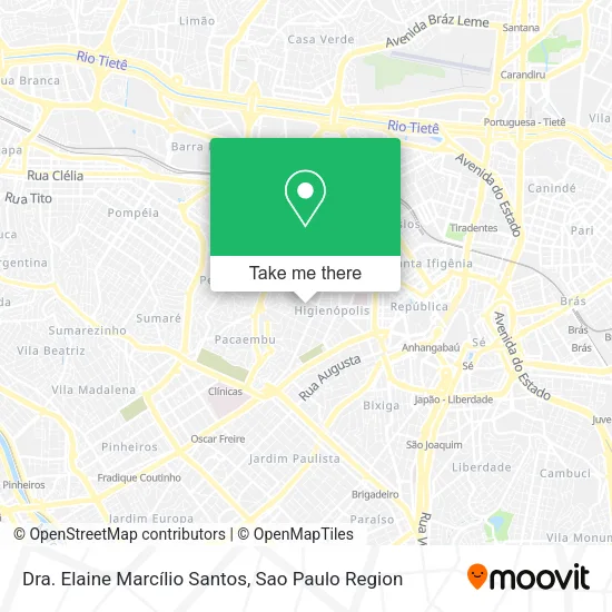 Dra. Elaine Marcílio Santos map