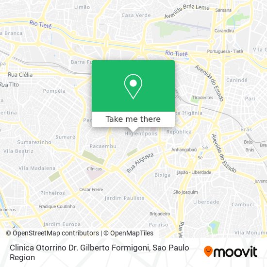 Clinica Otorrino Dr. Gilberto Formigoni map