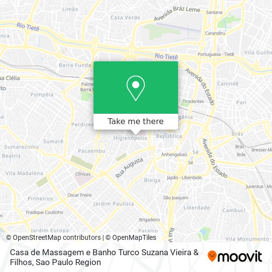 Casa de Massagem e Banho Turco Suzana Vieira & Filhos map