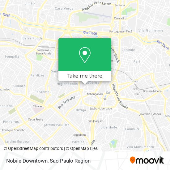 Nobile Downtown map