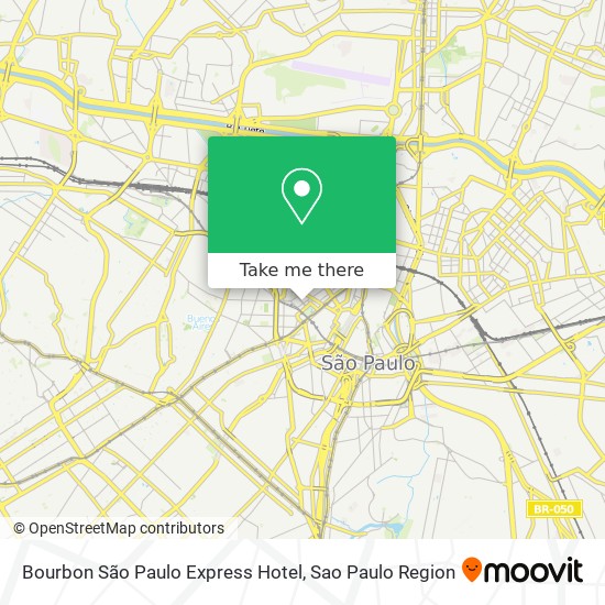 Bourbon São Paulo Express Hotel map