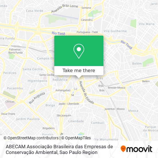 ABECAM Associação Brasileira das Empresas de Conservação Ambiental map