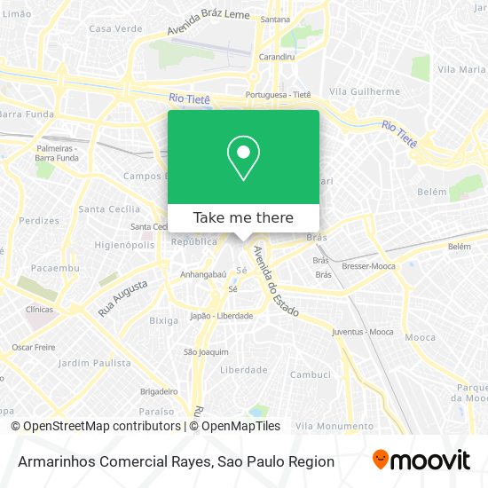 Armarinhos Comercial Rayes map