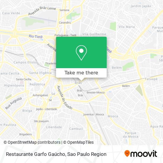 Mapa Restaurante Garfo Gaúcho