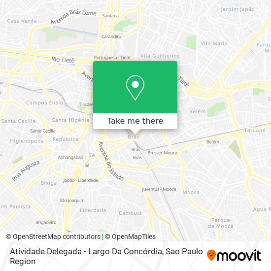 Mapa Atividade Delegada - Largo Da Concórdia