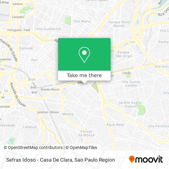 Sefras Idoso - Casa De Clara map