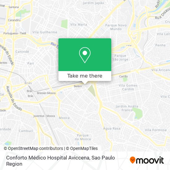 Conforto Médico Hospital Aviccena map