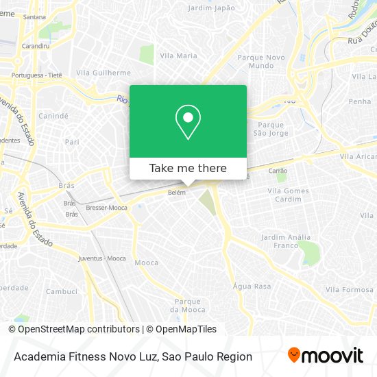 Academia Fitness Novo Luz map