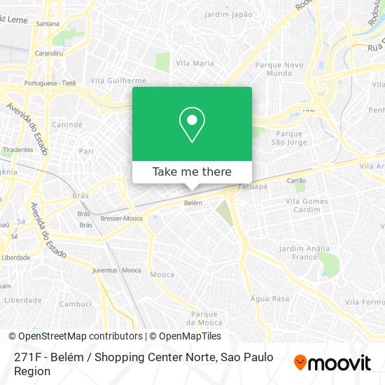 271F - Belém / Shopping Center Norte map