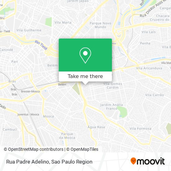 Rua Padre Adelino map