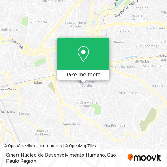 Sinerr Núcleo de Desenvolvimento Humano map