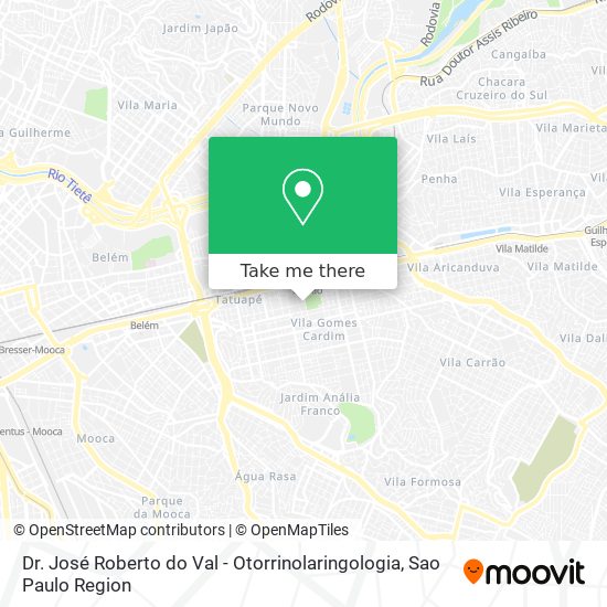 Dr. José Roberto do Val - Otorrinolaringologia map