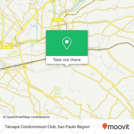 Tatuape Condominium Club map