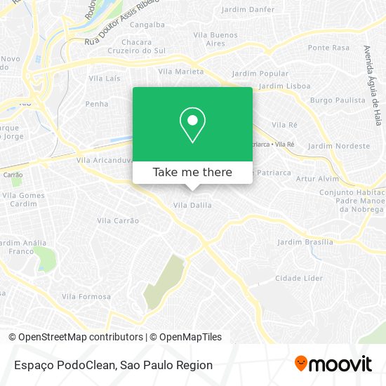 Espaço PodoClean map