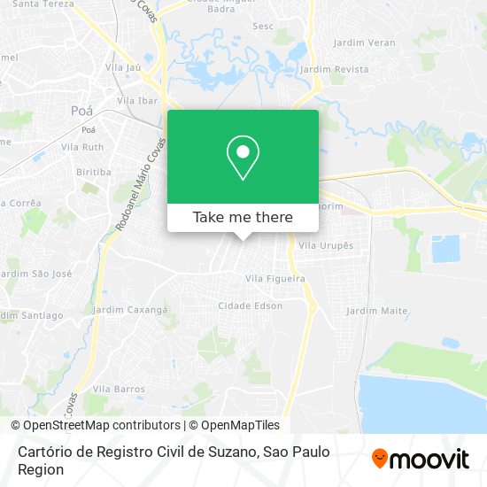 Cartório de Registro Civil de Suzano map