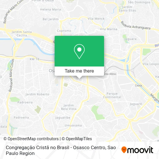 Congregação Cristã no Brasil - Osasco Centro map