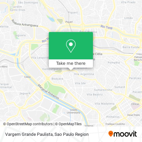 Vargem Grande Paulista map