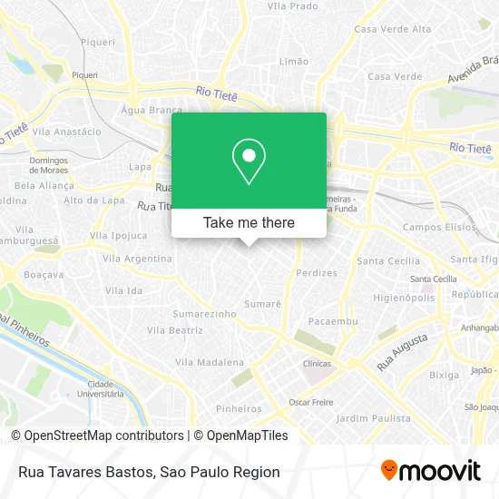Rua Tavares Bastos map