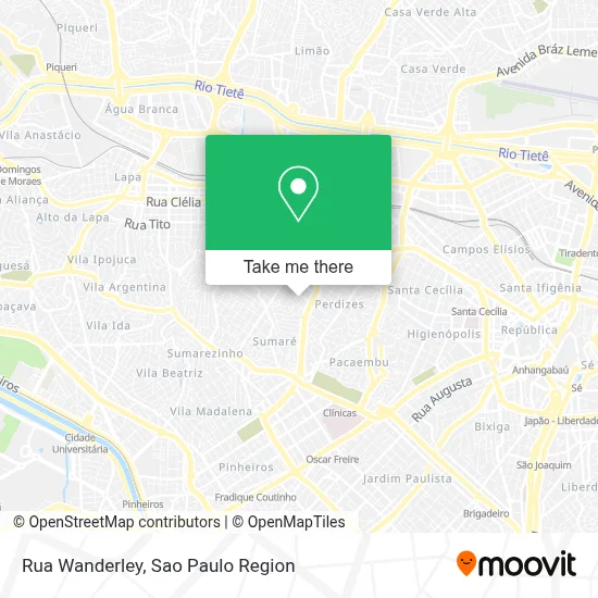 Rua Wanderley map