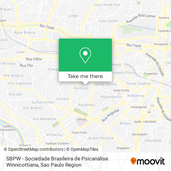 SBPW - Sociedade Brasileira de Psicanálise Winnicottiana map