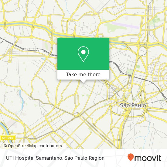UTI Hospital Samaritano map