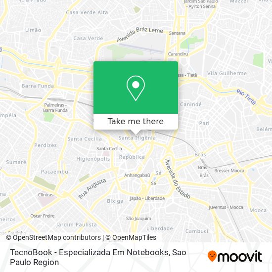 Mapa TecnoBook -  Especializada Em Notebooks