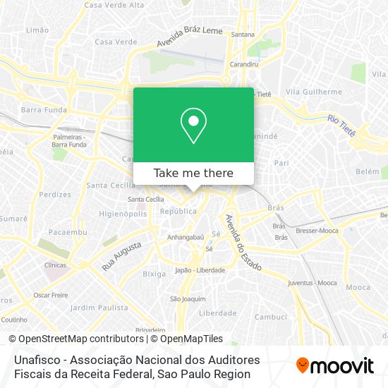 Unafisco - Associação Nacional dos Auditores Fiscais da Receita Federal map