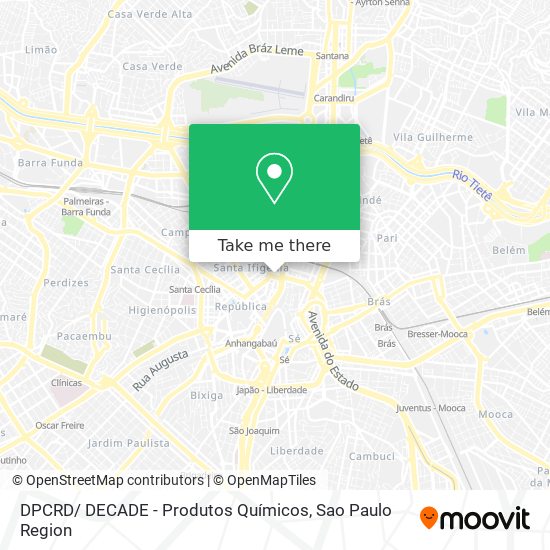 DPCRD/ DECADE - Produtos Químicos map