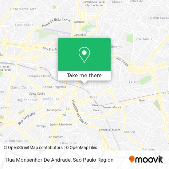 Rua Monsenhor De Andrade map