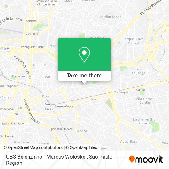 UBS Belenzinho - Marcus Wolosker map