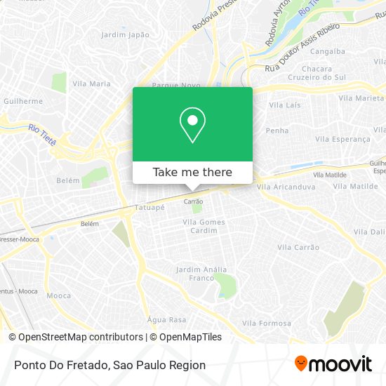 Ponto Do Fretado map