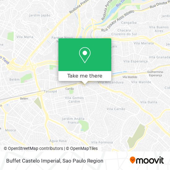 Buffet Castelo Imperial map