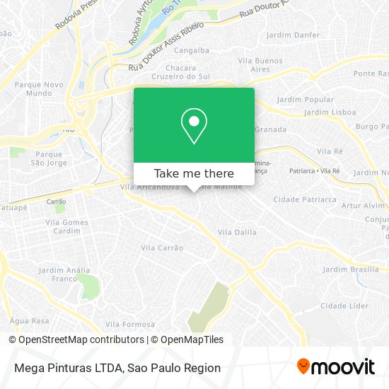 Mega Pinturas LTDA map