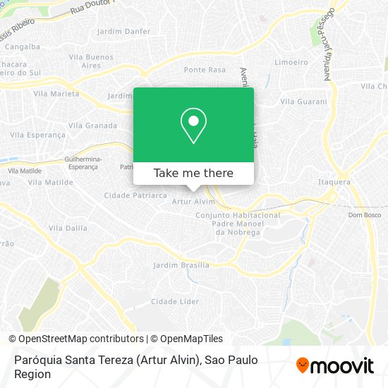 Paróquia Santa Tereza (Artur Alvin) map