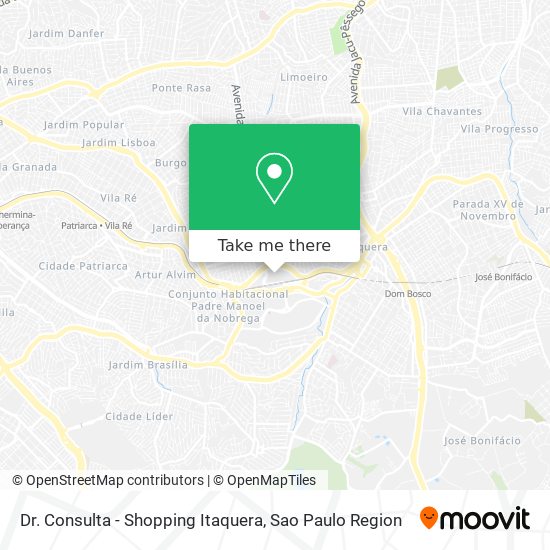 Dr. Consulta - Shopping Itaquera map